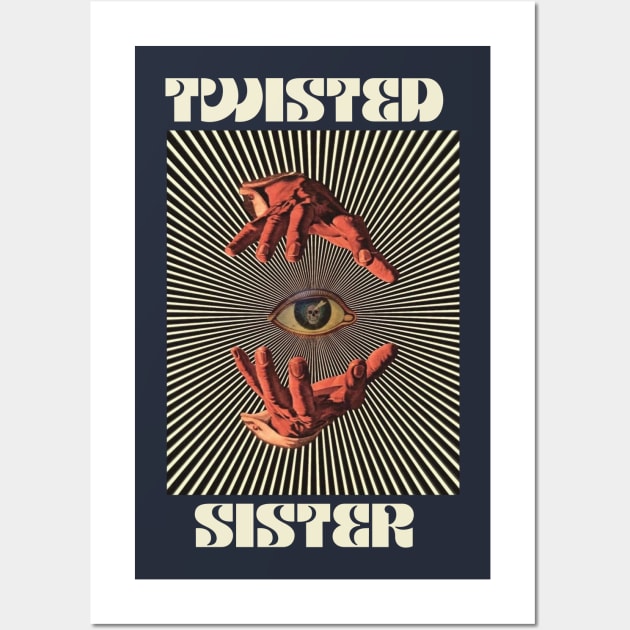 Hand Eyes Twisted Sister Wall Art by Kiho Jise